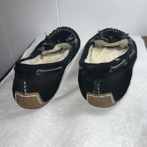 Lucky Brand Black Moccasin LP-Abrelle3. Size 9B, Front Leather Bow Clean. NonSm. - Picture 3 of 8